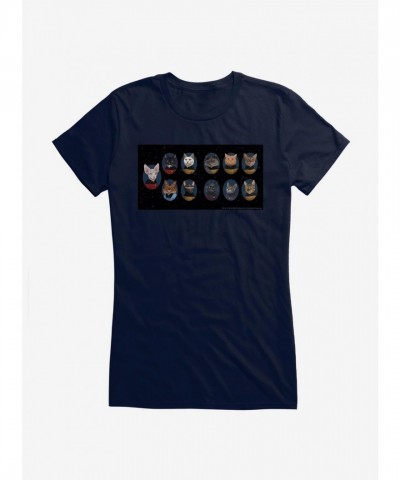 Star Trek TNG Cats Crew Portrait Tee for Girls