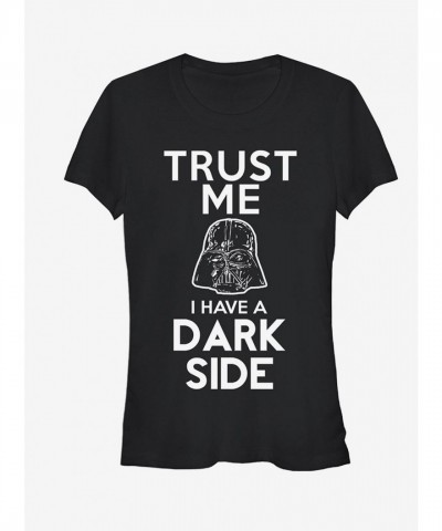 Star Wars Dark Side Fitted Tee for Girls - Black