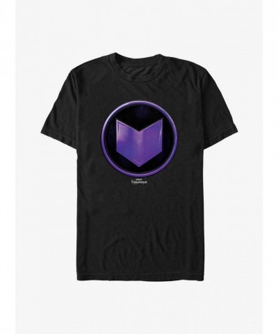 Marvel Hawkeye Arrow Emblem T-Shirt - Men's Black