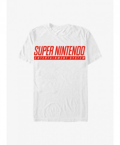 Nintendo Super NES Logo T-Shirt - Men's Unisex White