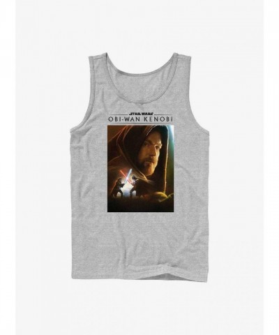 Obi-Wan Kenobi Grey Cotton Art T-Shirt for Men
