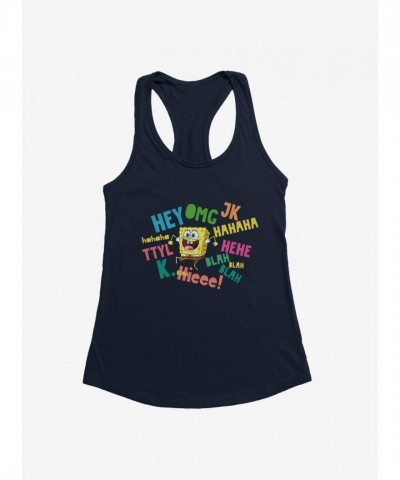 SpongeBob SquarePants Girls Cotton Tank Top