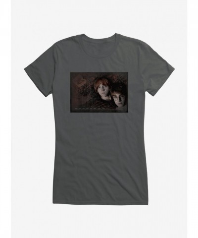 Harry Potter Girls T-Shirt - Lightweight Cotton for Harry and Ron Fans
