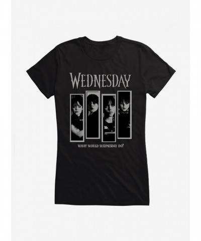 Wednesday Inspired T-Shirt for Girls - Black and Comfortable