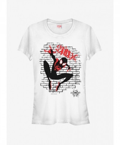 Marvel Women's Spider-Verse Spidey Graphic T-Shirt - White