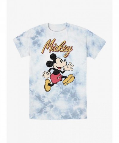 Disney Vintage Mickey Mouse Tie-Dye T-Shirt - Lightweight Men's Multi