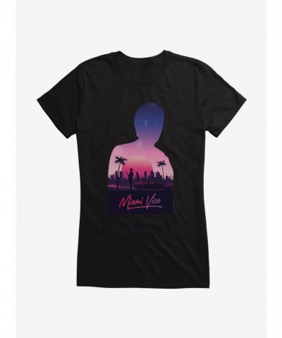 Miami Vice Inspired Girls Lightweight T-Shirt
