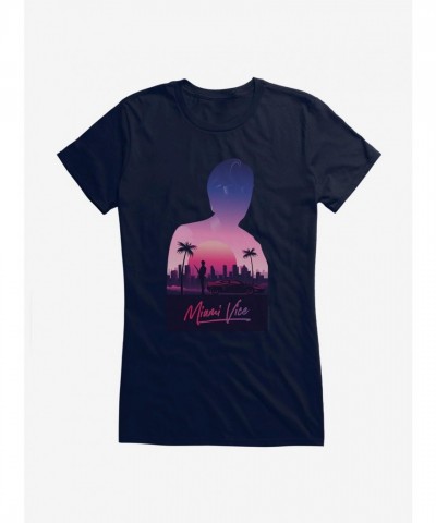 Miami Vice Inspired Girls Lightweight T-Shirt