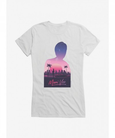 Miami Vice Inspired Girls Lightweight T-Shirt