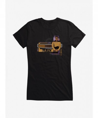 Star Trek TNG Geordi La Forge Lightweight Junior Tee for Girls