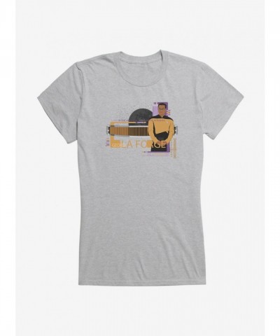 Star Trek TNG Geordi La Forge Lightweight Junior Tee for Girls