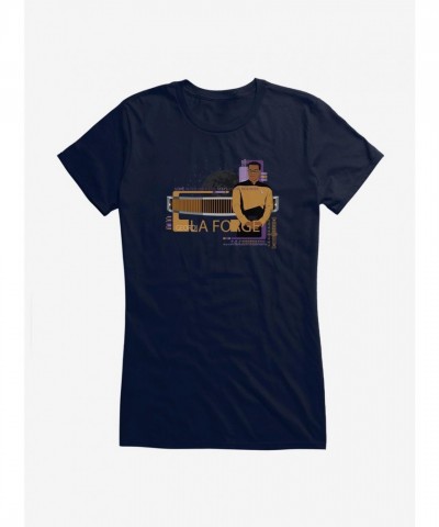 Star Trek TNG Geordi La Forge Lightweight Junior Tee for Girls