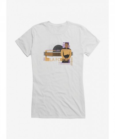 Star Trek TNG Geordi La Forge Lightweight Junior Tee for Girls