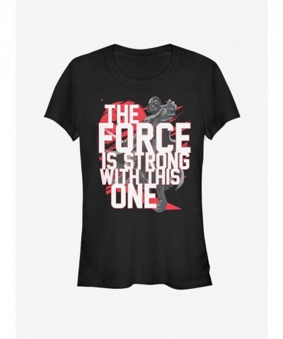 Star Wars Darth Vader Girls Cotton T-Shirt - Black