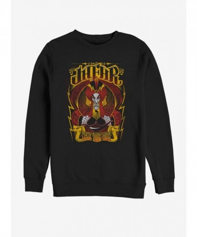Disney Aladdin Jafar Vizier Black Unisex Sweatshirt