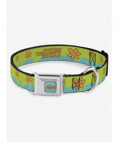 Scooby-Doo Mystery Machine Seatbelt Design Dog Collar