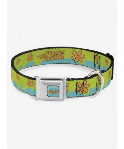 Scooby-Doo Mystery Machine Seatbelt Design Dog Collar