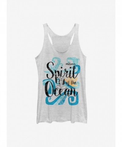 Disney Moana Ocean Spirit Girls White Tank Top