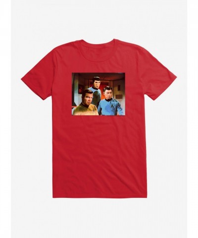 Star Trek Spock Kirk McCoy Lightweight Cotton T-Shirt for Men