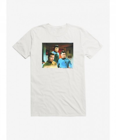 Star Trek Spock Kirk McCoy Lightweight Cotton T-Shirt for Men