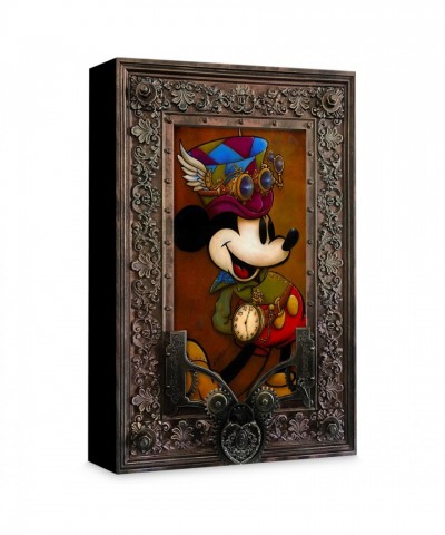 Mickey Through the Gears Giclée Canvas by Krystiano DaCosta - Limited Edition