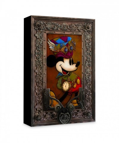 Mickey Through the Gears Giclée Canvas by Krystiano DaCosta - Limited Edition