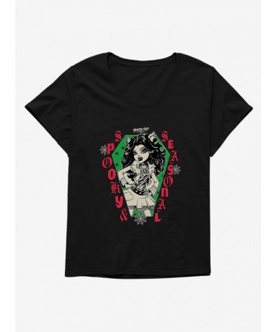 Monster High Clawdeen Wolf Seasonal Plus Size Scoop Neck T-Shirt for Girls