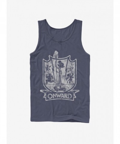 Disney Pixar Onward Crest Tank Top for Men - Blue