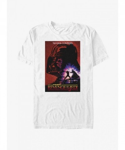 Star Wars Jedi Saga 40th Anniversary T-Shirt - White Men's