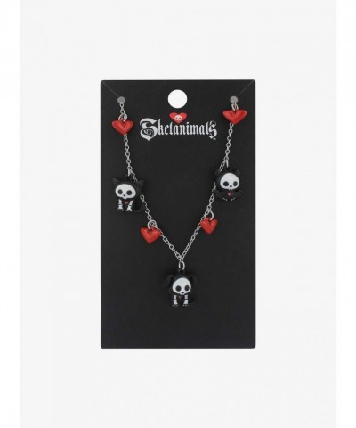 Skelanimals Adorable Heart Charm Necklace for Collectors