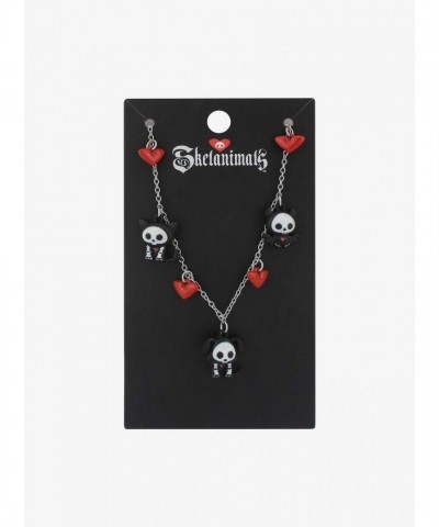 Skelanimals Adorable Heart Charm Necklace for Collectors