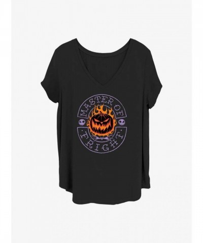 Disney Nightmare Before Christmas Master of Fright Plus Size T-Shirt for Girls - Black