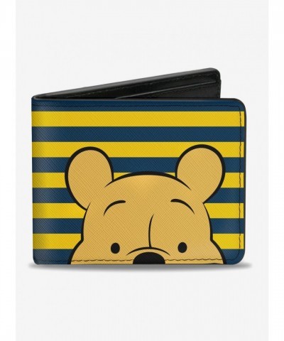 Disney Men's Premium Vegan Leather Winnie The Pooh Bifold Wallet