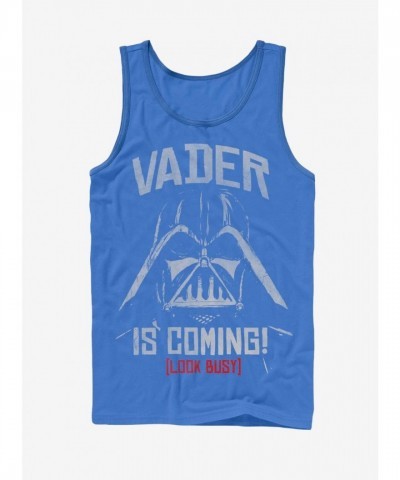 Star Wars Busy Print Unisex Tank Top - Blue