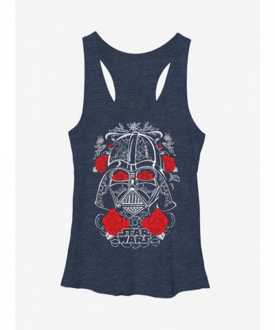 Day of the Darth Star Wars Girls Tank Top - Heather Navy Blue
