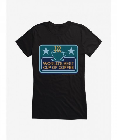 Elf Worlds Cozy Coffee Girls T-Shirt for Juniors