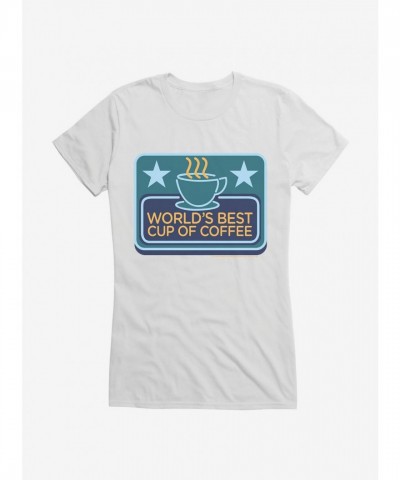 Elf Worlds Cozy Coffee Girls T-Shirt for Juniors