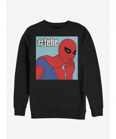 Marvel's Comic Tee Hee Spider-Man Hoodie - Black Men's