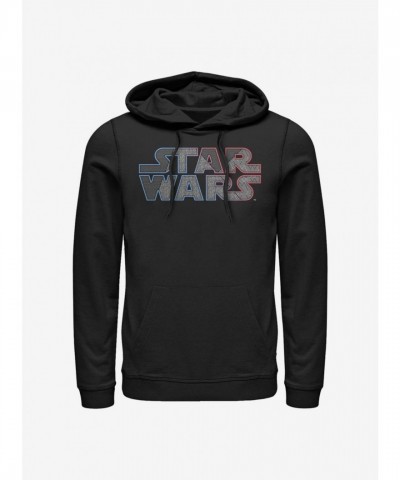 Star Wars Inspired Logo Hoodie - Black Men's