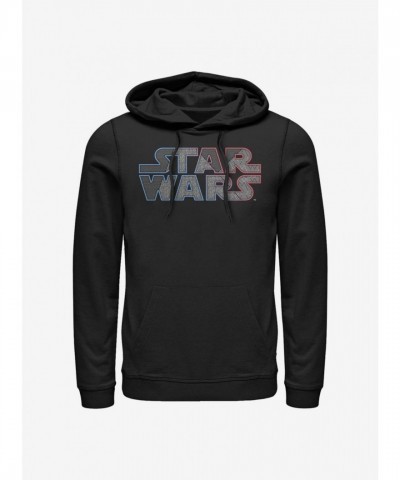 Star Wars Inspired Logo Hoodie - Black Men's