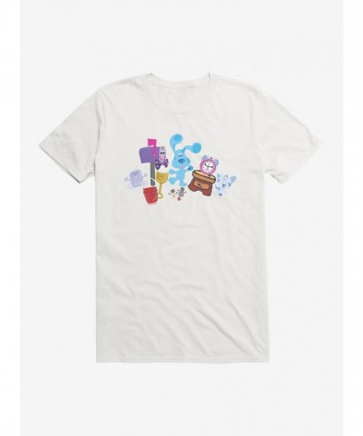Blue's Clues Cheer T-Shirt for Men in Comfortable Cotton