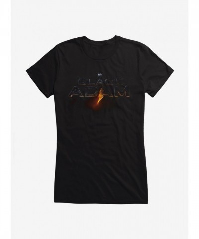 DC Girls Black Adam Title Logo T-Shirt - Junior Sizes