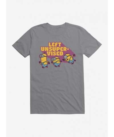 Minions Unsupervised Grey T-Shirt for Men