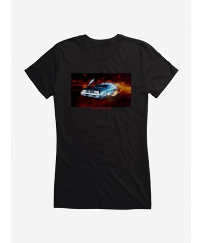 Back To The Future DeLorean Time Machine Junior Girls T-Shirt