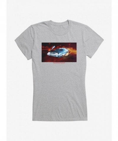 Back To The Future DeLorean Time Machine Junior Girls T-Shirt
