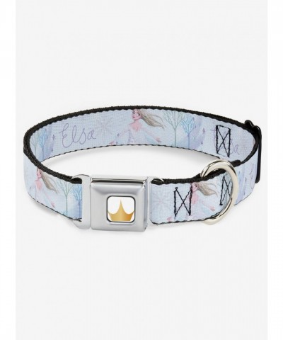 Disney Frozen Elsa Snowflake Adjustable Seatbelt Dog Collar