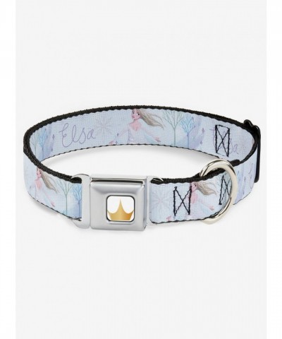 Disney Frozen Elsa Snowflake Adjustable Seatbelt Dog Collar
