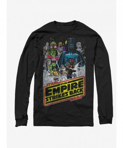 Star Wars Hoth Empire Long Sleeve Black T-Shirt for Men