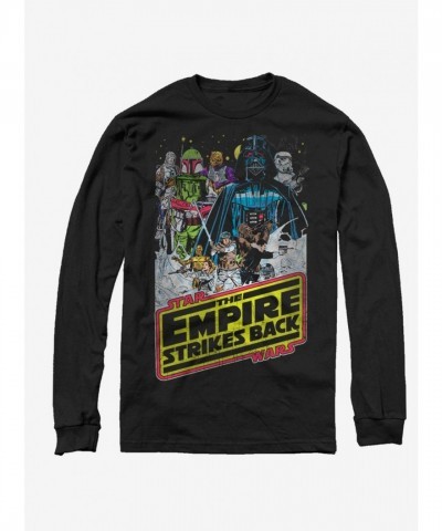 Star Wars Hoth Empire Long Sleeve Black T-Shirt for Men