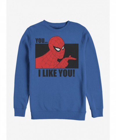 Marvel's Comfortable Spider-Man Blue Sweatshirt for Men